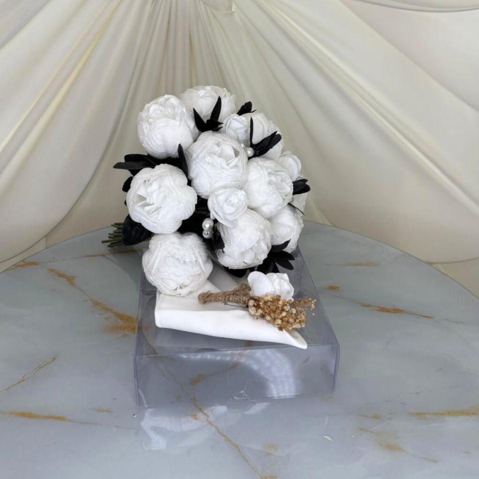 Kapalı Şakayık Gelin El Çiçeği | Gelin Buketi | Hediyeli Ürün