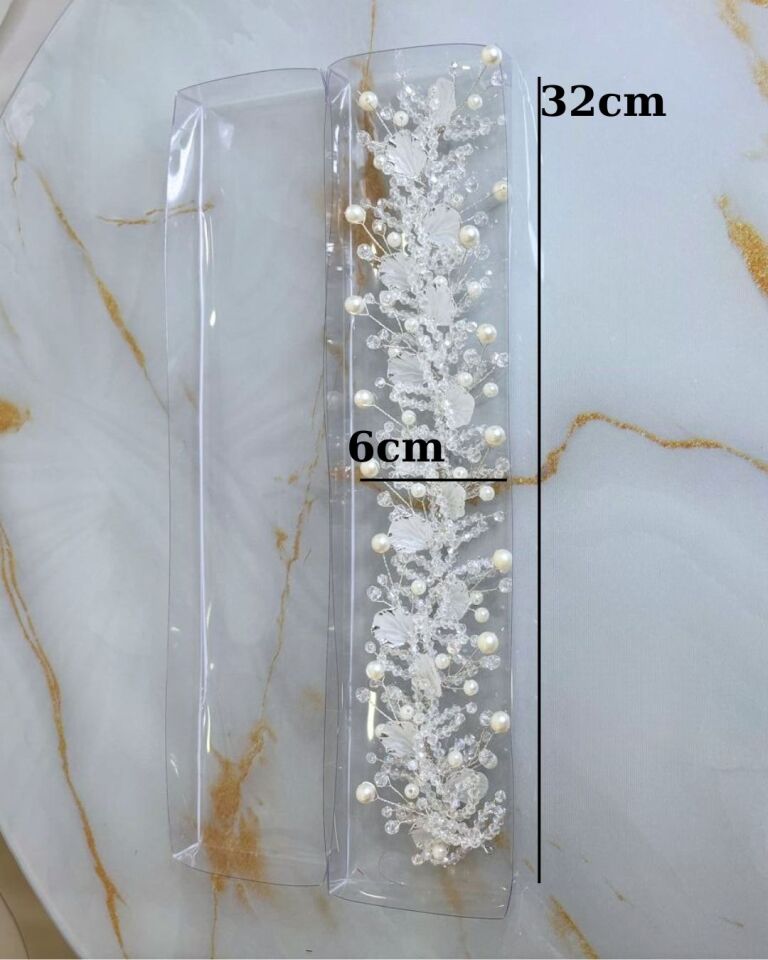 Brautkrone | Brauthaar-Accessoire | Glitzerndes Muschel-Haar-Accessoire