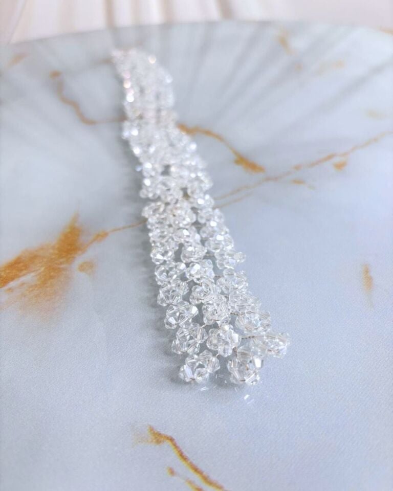 Kristal Taşlı Gelin Saç Aksesuarı | Saç Bandı