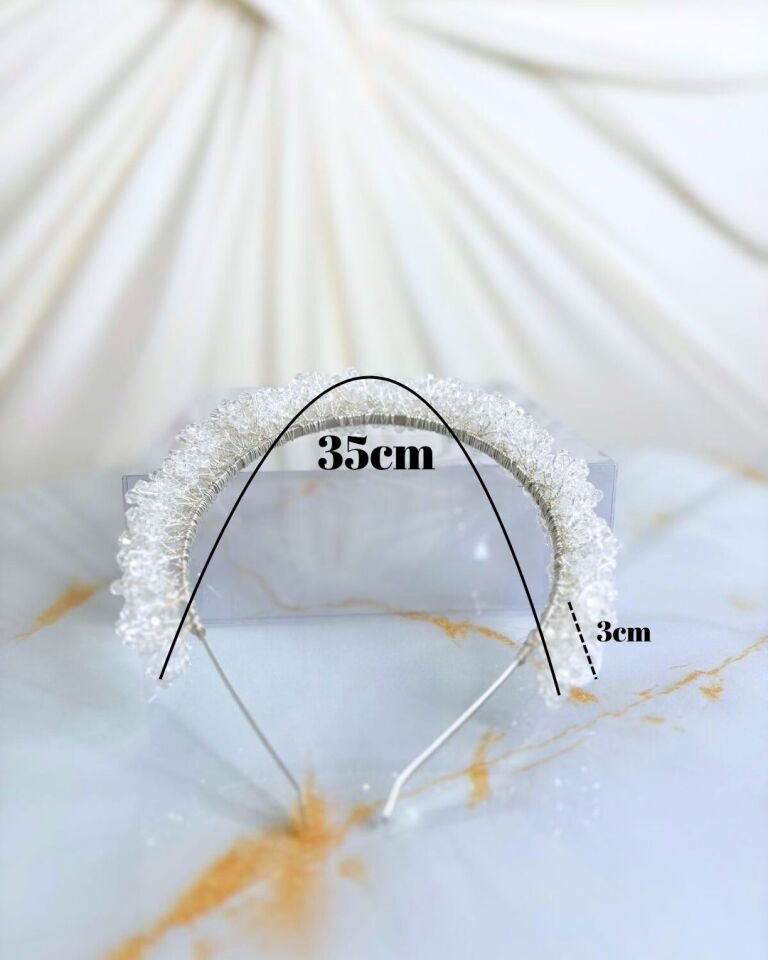 Elegante Brautkrone mit Kristallsteinen | Brauthaar-Accessoire