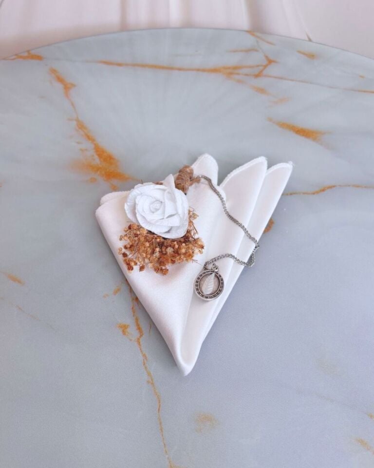 Damat Yaka Seti | Yaka Çiçeği,Yaka Mendili, Yaka Broşu