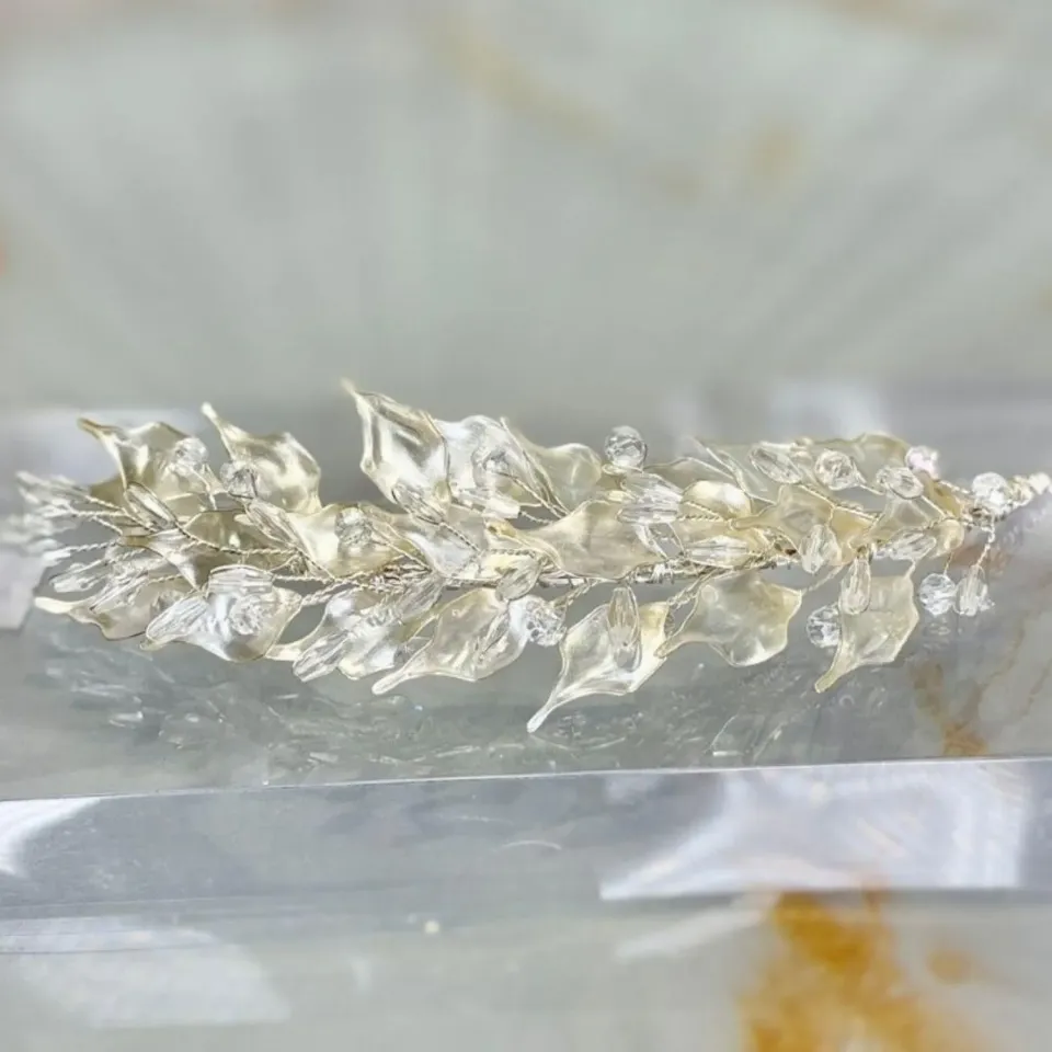 Sedef Yapraklı Saç Aksesuarı