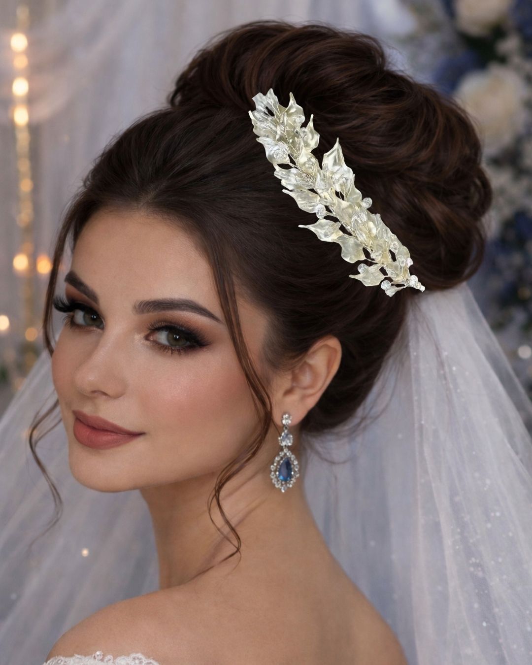 Sedef Yapraklı Saç Aksesuarı