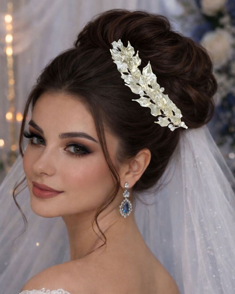 Sedef Yapraklı Saç Aksesuarı