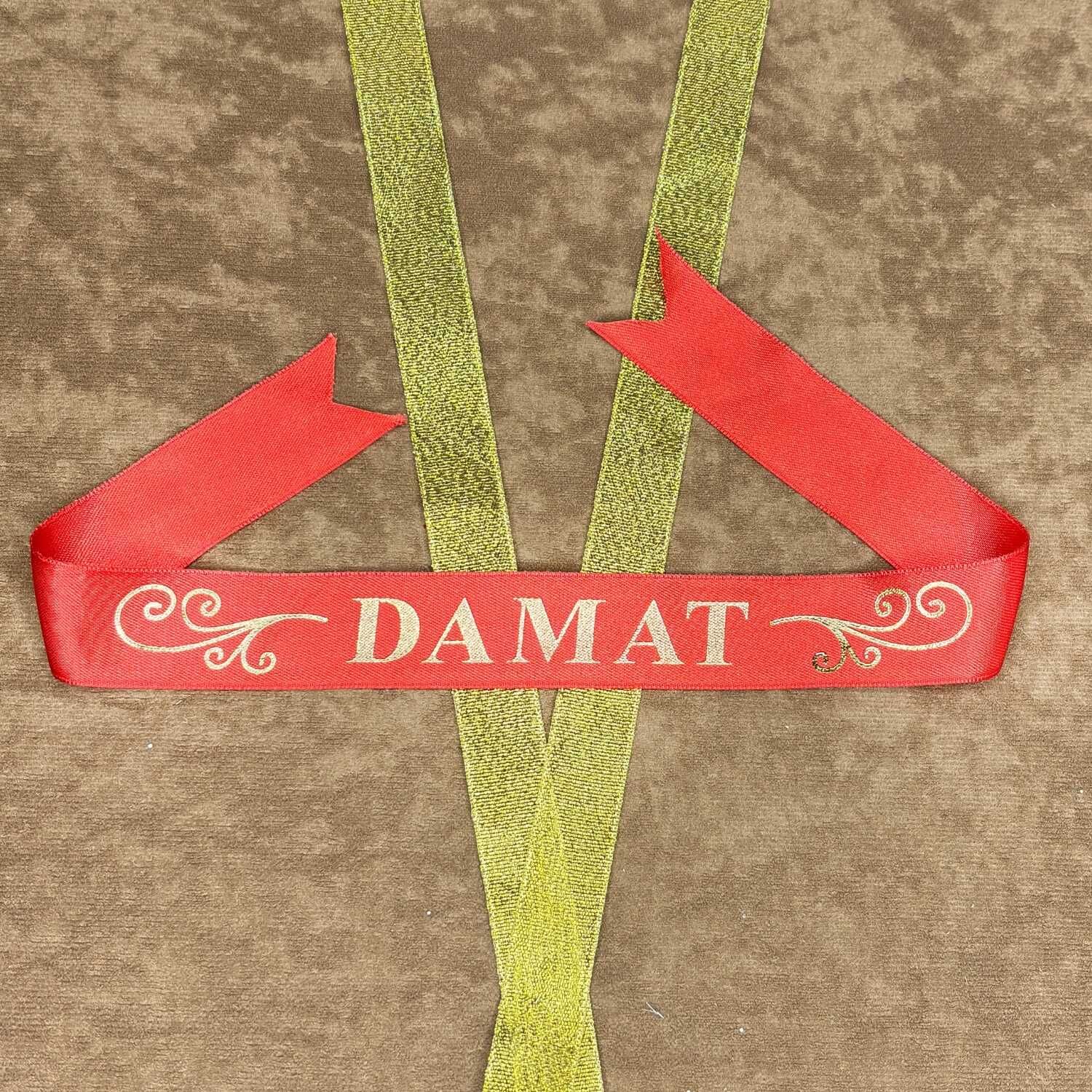 Damat Yazılı Kırmızı Kol Bandı