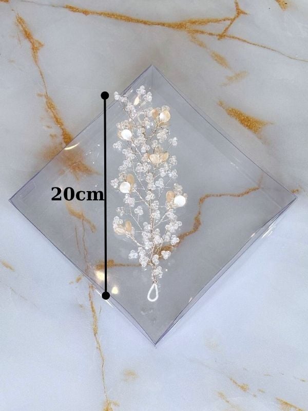 Küçük Sedef Yapraklı Saç Tokası