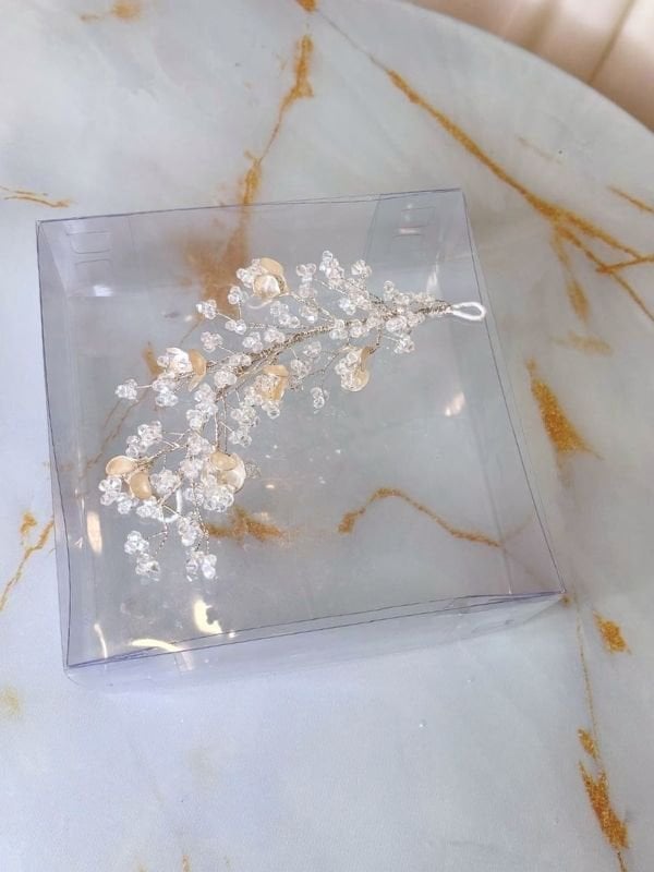 Küçük Sedef Yapraklı Saç Tokası