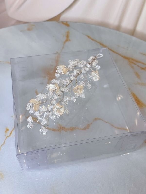 Küçük Sedef Yapraklı Saç Tokası