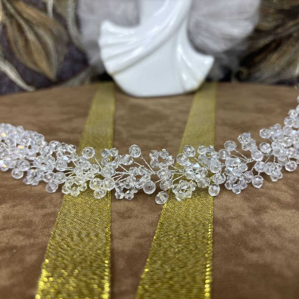 Gelin Tacı | Kristalli Gelin Saç Aksesuarı