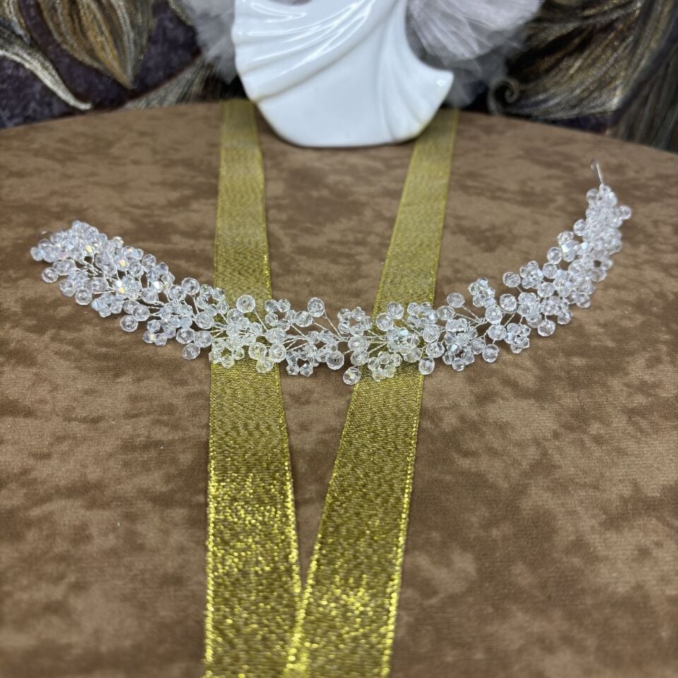 Kristalli Gelin Saç Aksesuarı