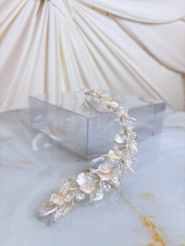 Pearl Leaf Bridal Hair Accessory