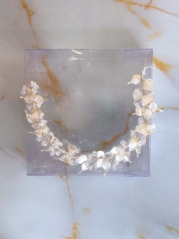 Pearl Leaf Bridal Hair Accessory
