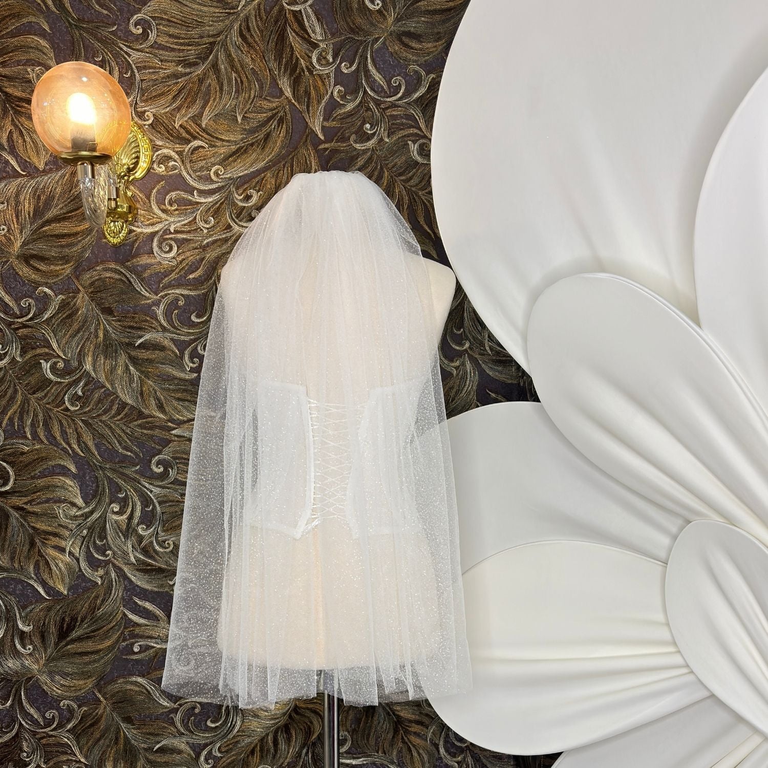 Kısa Simli Duvak (75 CM )