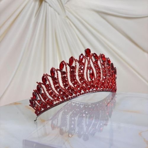 Gelin Tacı Kırmızı Yüksek Kına Tacı