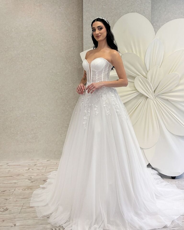 VICTORIA | Straplez Gelinlik