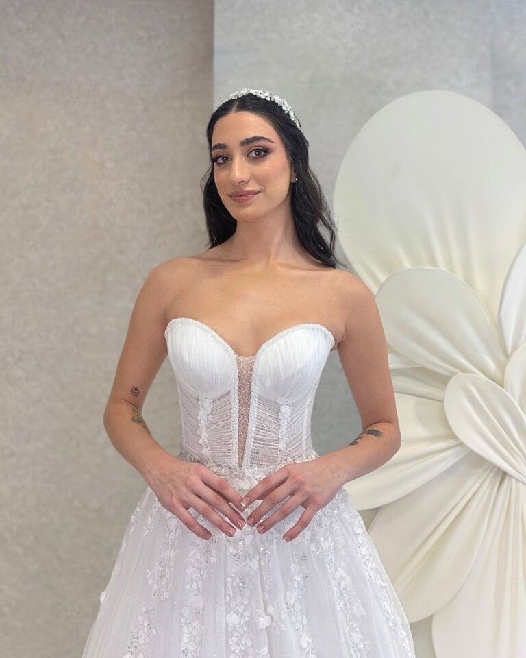 VICTORIA | Straplez Gelinlik