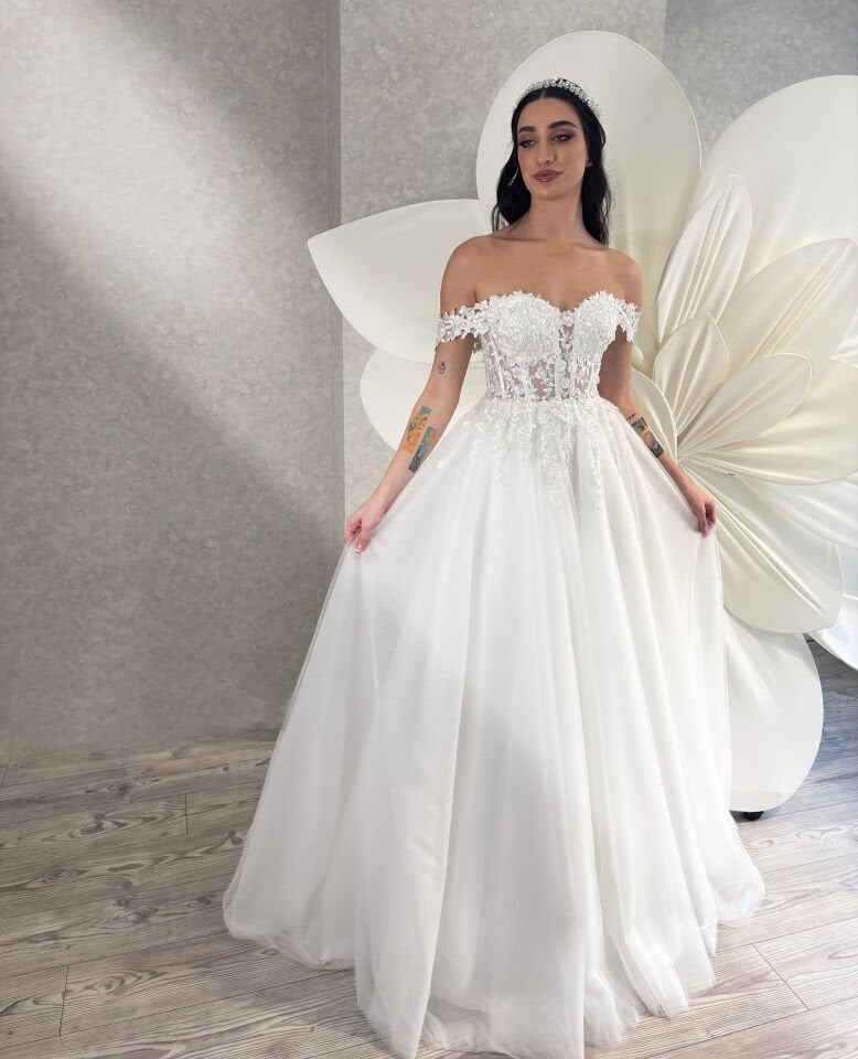 ANITA | Romantik Kollu Gelinlik