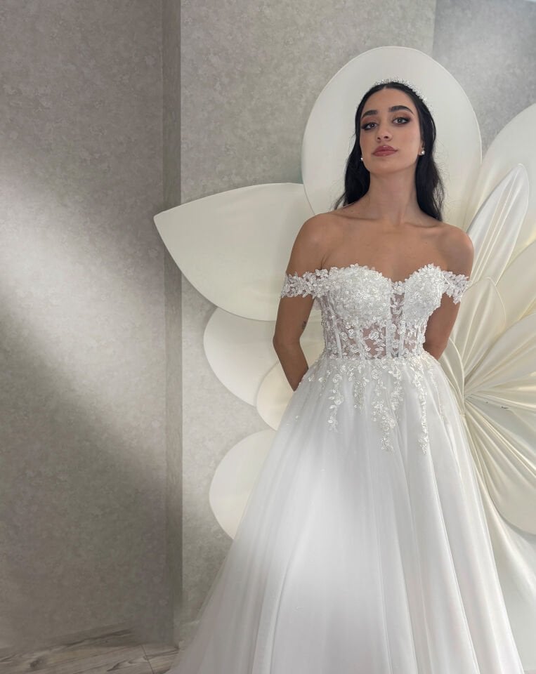 ANITA | Romantik Kollu Gelinlik
