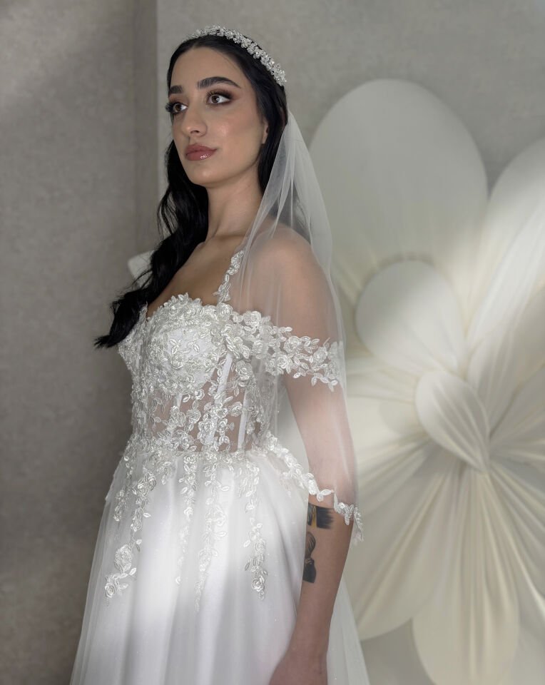 ANITA | Romantik Kollu Gelinlik