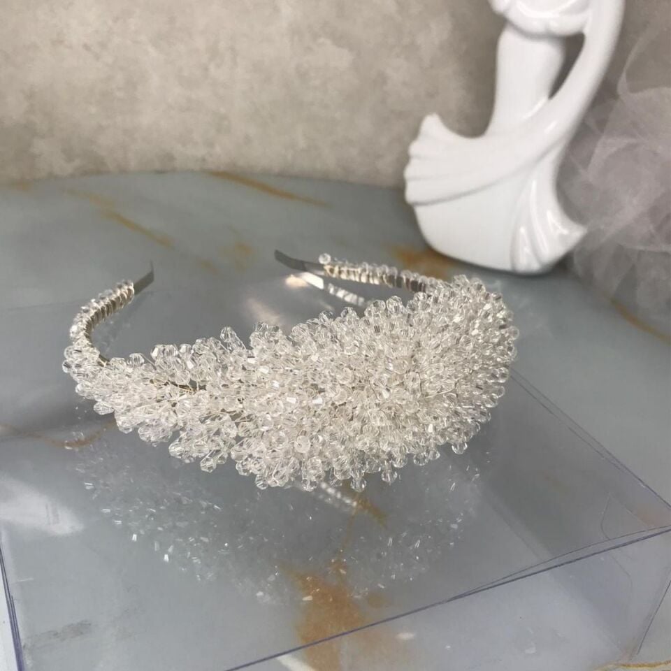 Gelin Tacı | Patlayan Kristal Taşlı Gelin Tacı