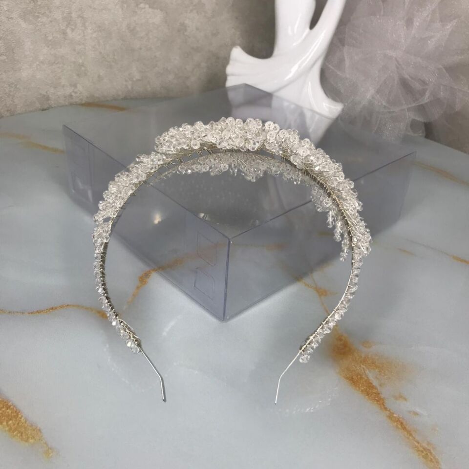 Gelin Tacı | Patlayan Kristal Taşlı Gelin Tacı