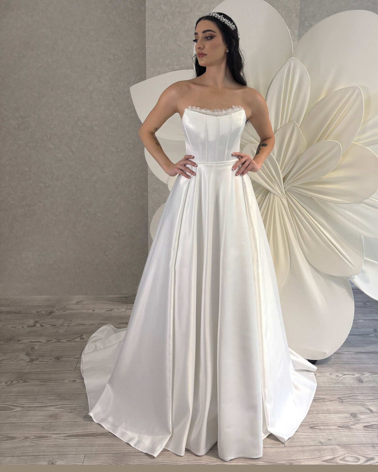 FRENCESCA | Saten Gelinlik