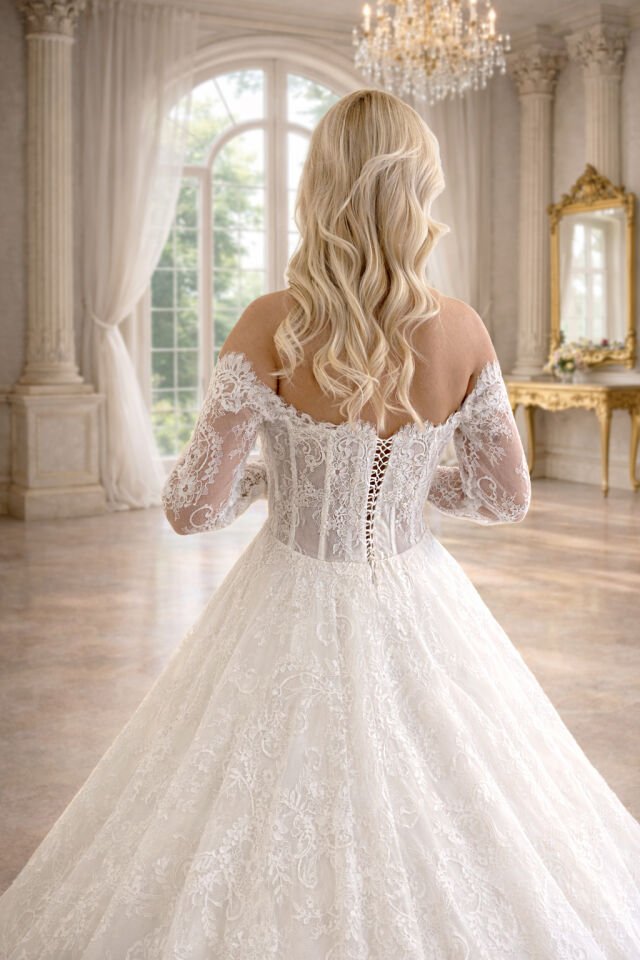 SOLINA | Fransız Dantel Gelinlik(Sadece Mağazamızda)