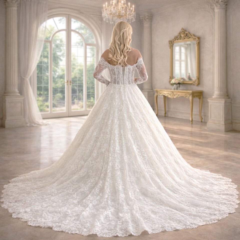 SOLINA | Fransız Dantel Gelinlik(Sadece Mağazamızda)