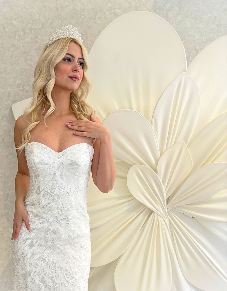 NATALIE | İşlemeli Balık Gelinlik