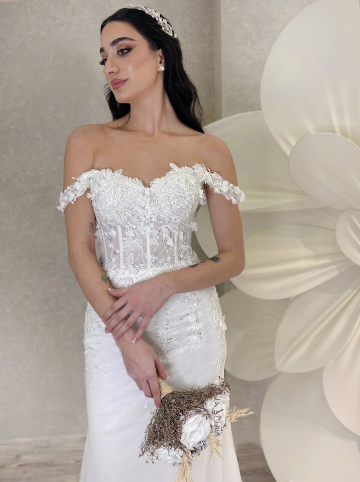 MONICA | Üç Boyutlu Balık Model Gelinlik