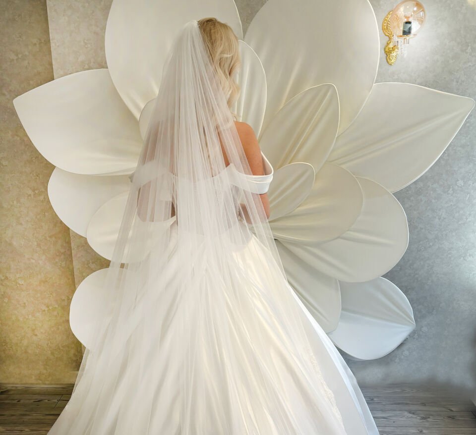 NICE | Fransız Dantel Saten Gelinlik