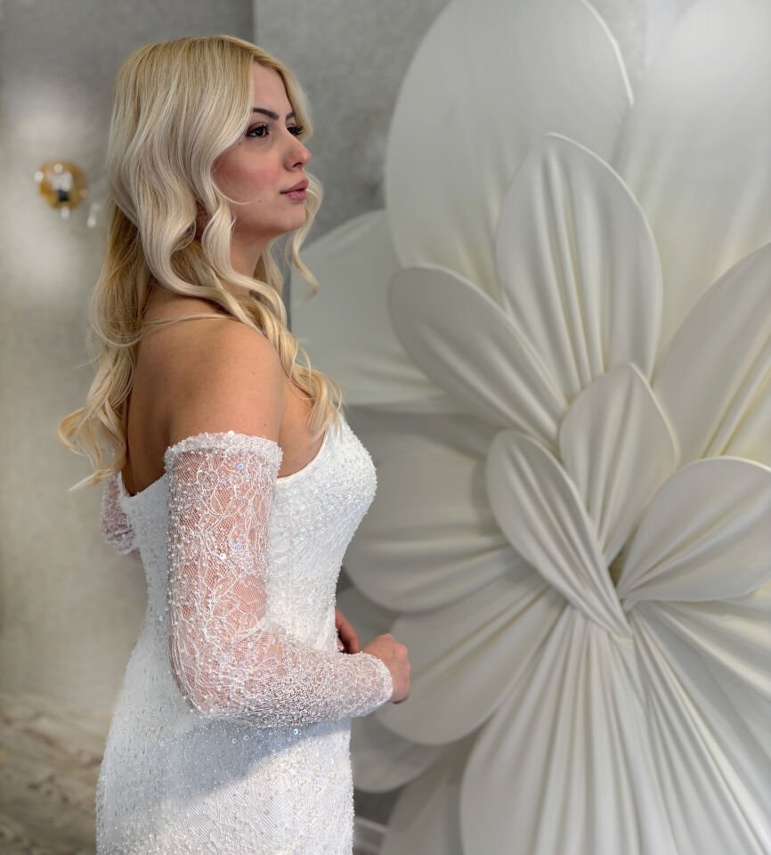 ELENA | İşlemeli Dantelli Balık Model