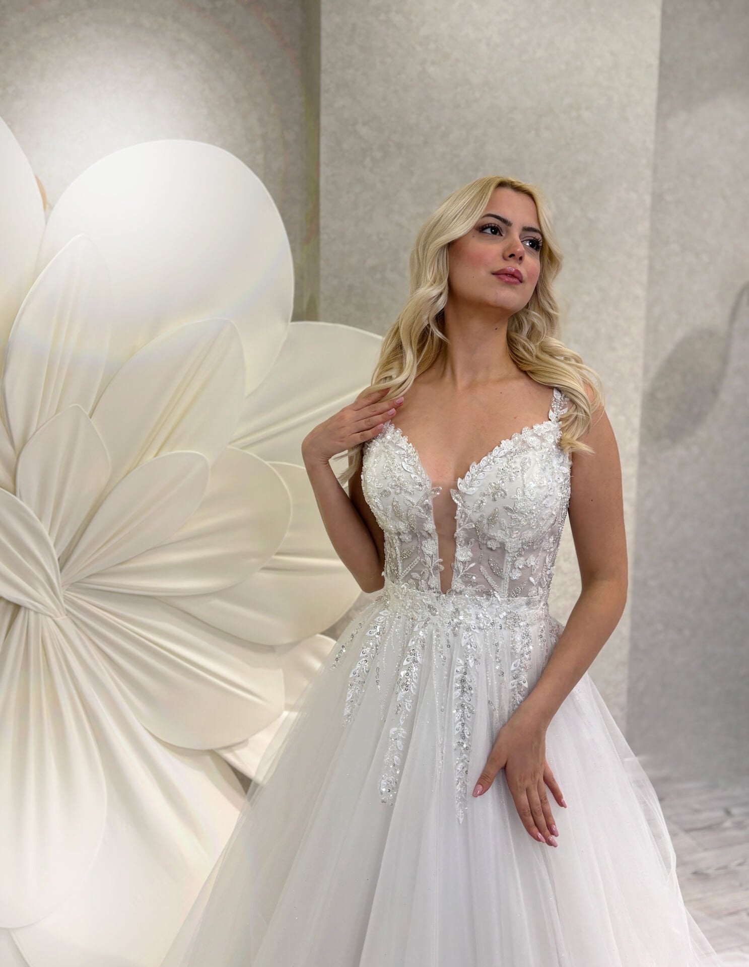 EMILIA | Brautkleid mit gerafftem Rock