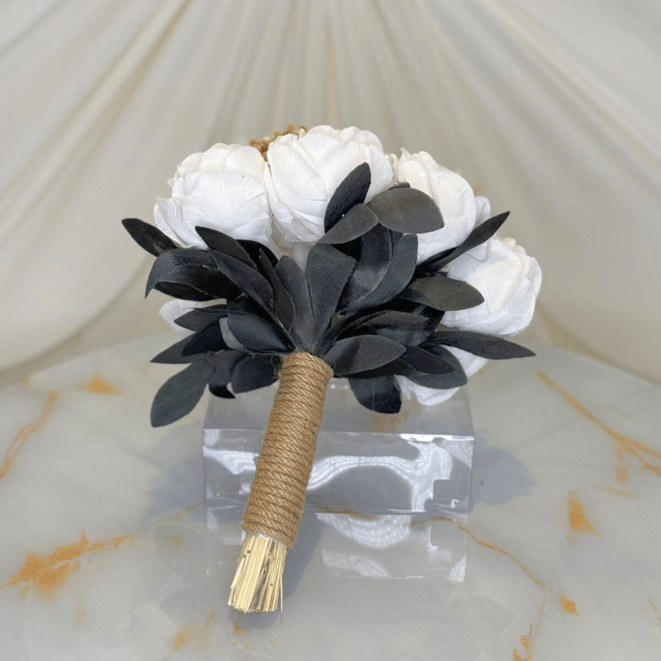 Açık Şakayık Gelin El Çiçeği | Gelin Buketi