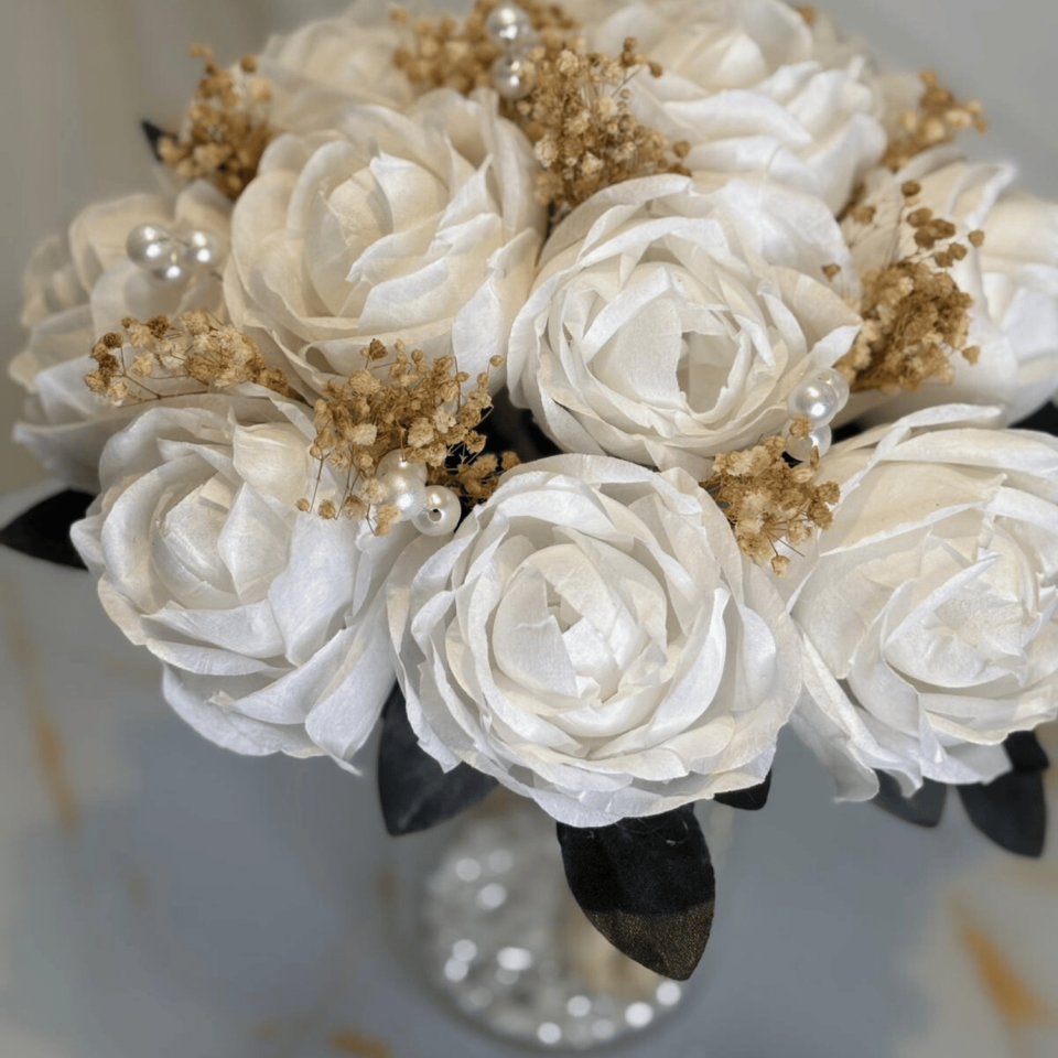 Açık Şakayık Gelin El Çiçeği | Gelin Buketi